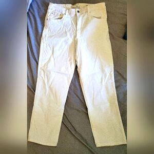 Ella Moss White Straight Leg Jeans